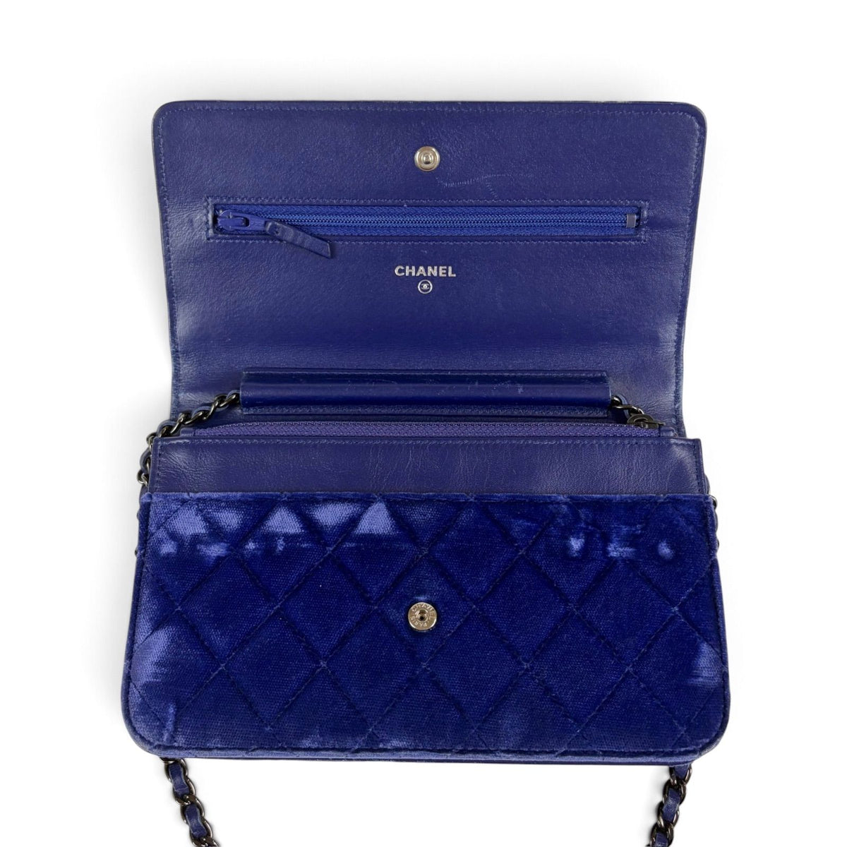 Chanel Coco Velour Chain Wallet Mark Fabric Mini Shoulder Bag — view 5
