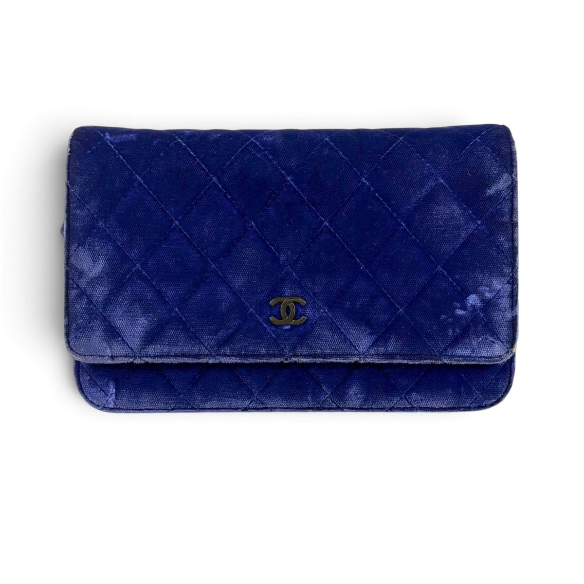 Chanel Coco Velour Chain Wallet Mark Fabric Mini Shoulder Bag — view 3