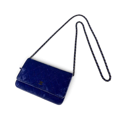 Chanel Coco Velour Chain Wallet Mark Fabric Mini Shoulder Bag — view 2