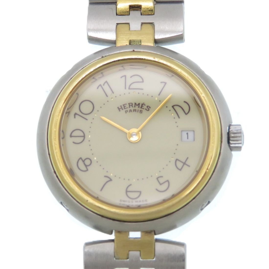 Hermes Profile Watch Ivory Dial Quartz