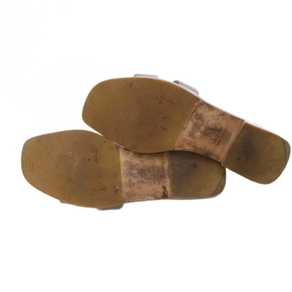 Hermes Oran Etoupe Sandals Leather Brown — view 4