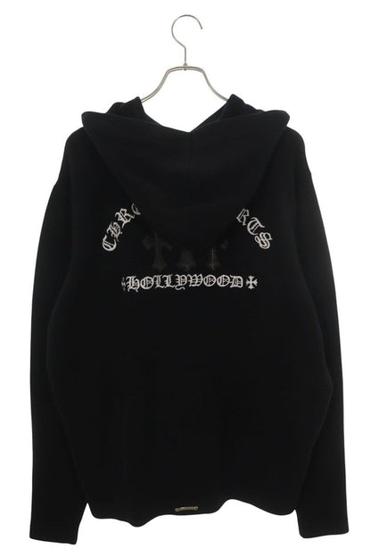 Chrome Hearts Sailin on Zip HD 3 Cross Patch Cashmere Zip UP Hoodie — view 2