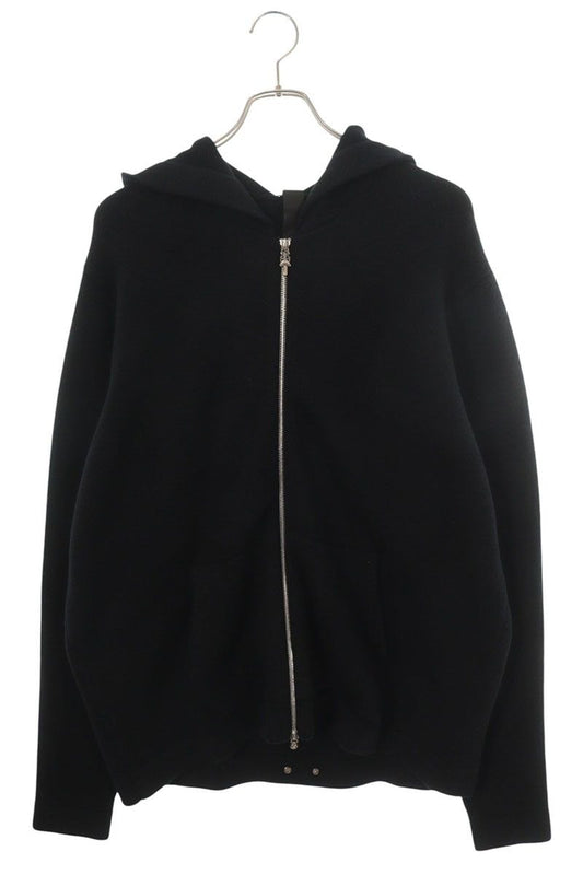 Chrome Hearts Sailin on Zip HD 3 Cross Patch Cashmere Zip UP Hoodie