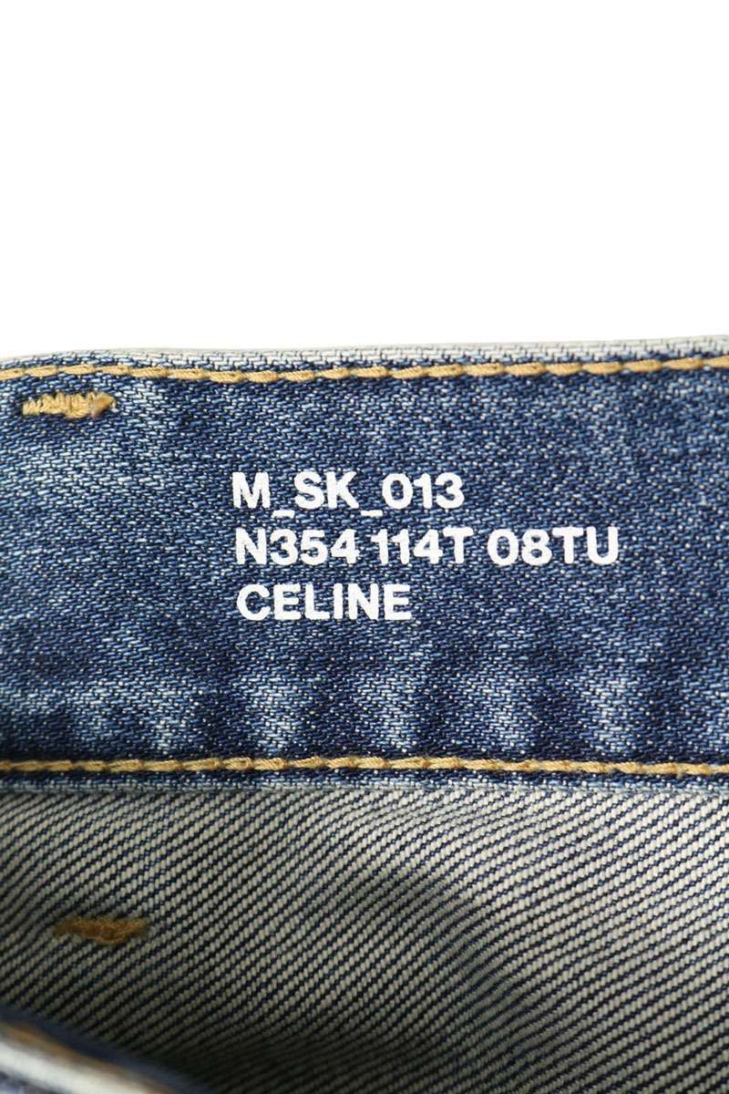 Celine Vintage Union Wash Skinny Denim Pants 33 — view 3