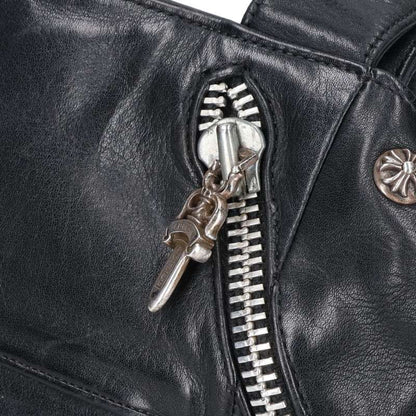 Chrome Hearts JJ Dean Small Leather Rider's Jacket — view 5