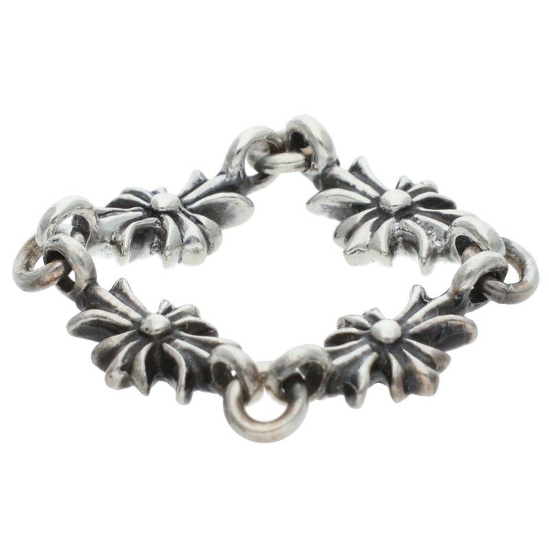 Chrome Hearts Ring Tiny CH Plus Sap Sapphire Silver — view 4