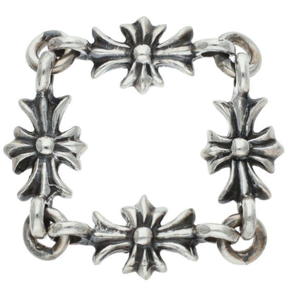Chrome Hearts Ring Tiny CH Plus Sap Sapphire Silver — view 2