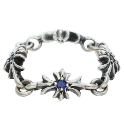 Chrome Hearts Ring Tiny CH Plus Sap Sapphire Silver — view 3
