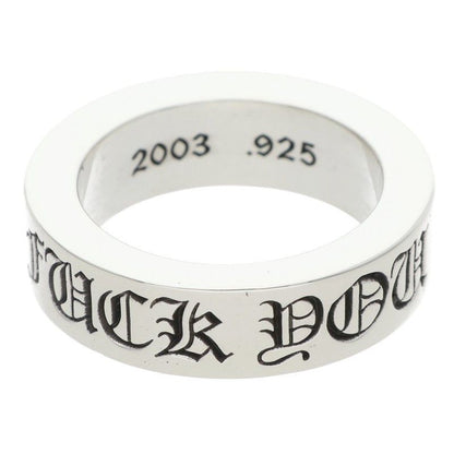 Chrome Hearts Spacer Fckyou Silver Ring