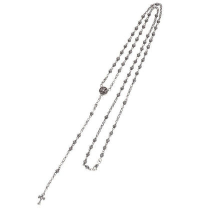 Chrome Hearts CH Rosary Bead Chain CH Silver Necklace — view 2