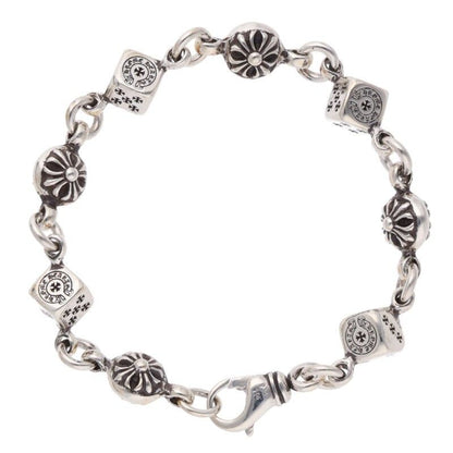 Chrome Hearts Dice Cross Ball Silver Bracelet — view 2