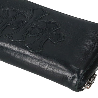 Chrome Hearts Rec Zip Round Zip Leather Wallet — view 4