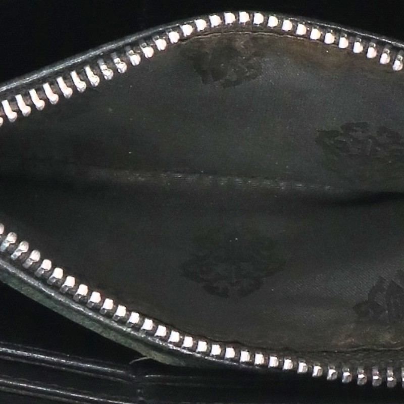 Chrome Hearts Rec Zip Round Zip Leather Wallet — view 3