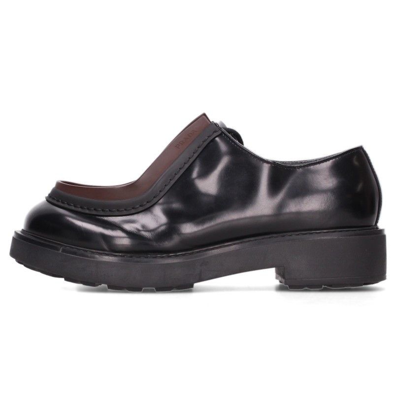 Prada Diapason Leather Derby Shoes 9.5