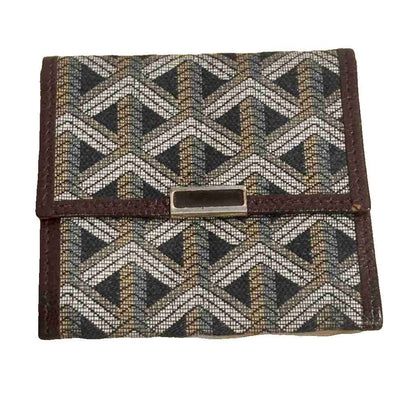 Goyard Coin Purse Goyardine Canvas Brown Black