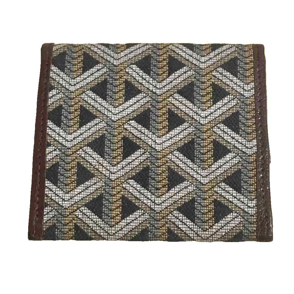 Goyard Coin Purse Goyardine Canvas Brown Black — view 2