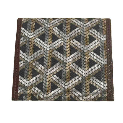 Goyard Coin Purse Goyardine Canvas Brown Black — view 2
