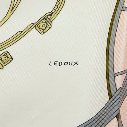 Hermes Carre 90 Spring Carriage Scarf Large Pink White — view 2