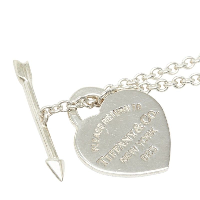 Tiffany & Co Return to Love Track Heart Arrow Chain Pendant 925 — view 2