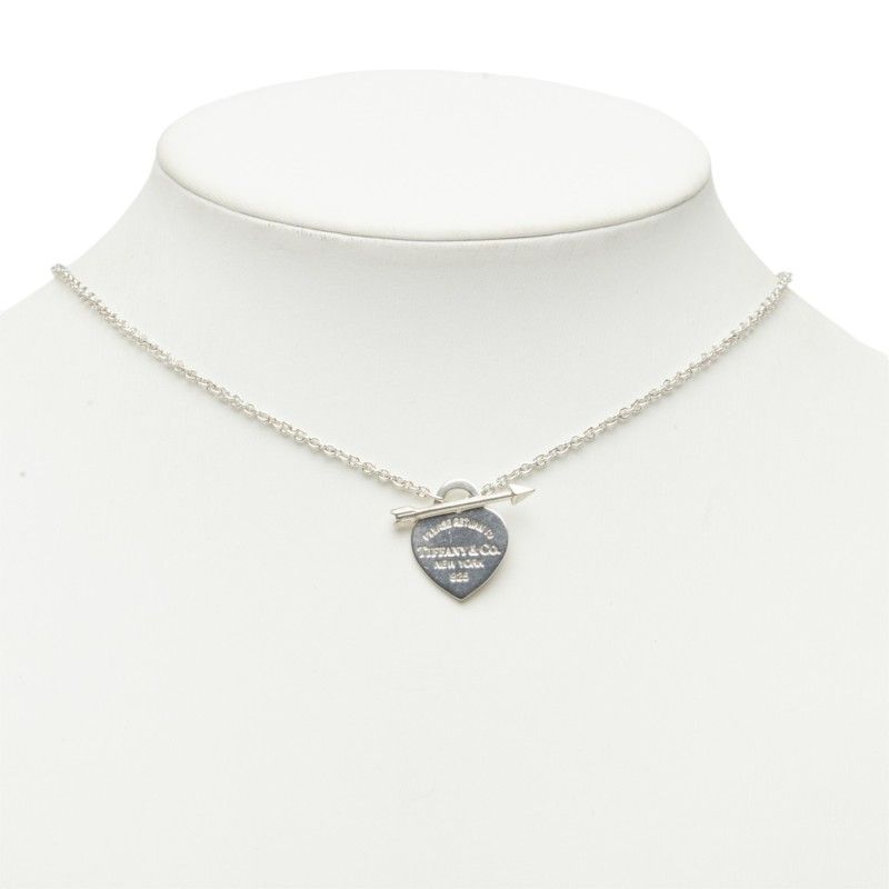 Tiffany & Co Return to Love Track Heart Arrow Chain Pendant 925 — view 6