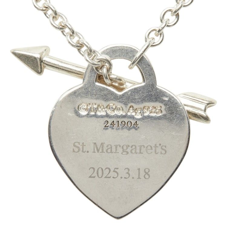 Tiffany & Co Return to Love Track Heart Arrow Chain Pendant 925 — view 4