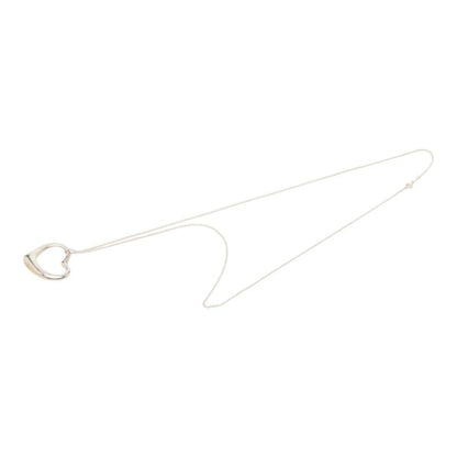 Tiffany & Co Open Heart Long Necklace Silver — view 4