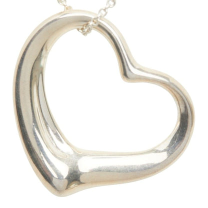 Tiffany & Co Open Heart Long Necklace Silver — view 2