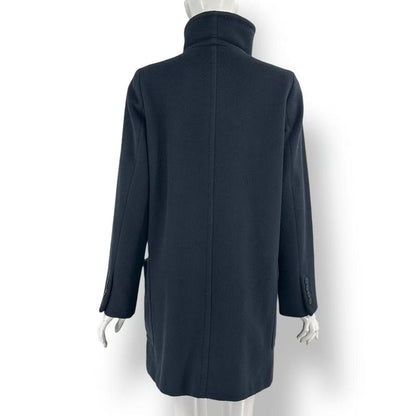 Max Mara Camel Belt Coat Stand Collar Black 36 — view 3