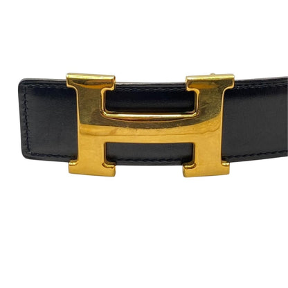 Hermes Belt Constance Reversible 70 Leather Brown Beige Gold — view 3