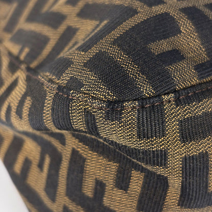 Fendi Shoulder Bag Zucca Pattern Canvas Brown — view 3