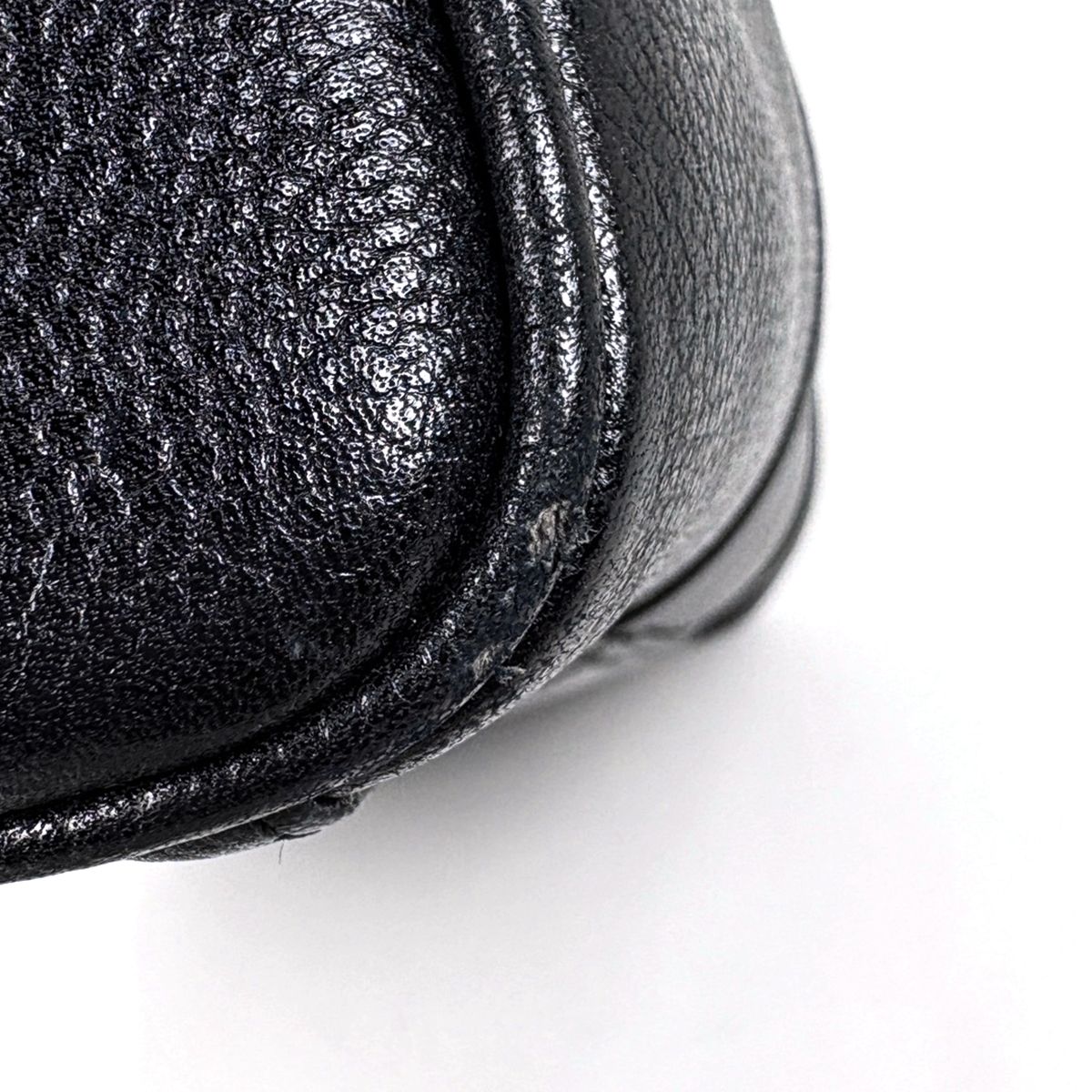 Chanel Handbag CC Logo 2-Way Mini Boston Caviar Leather Black — view 4