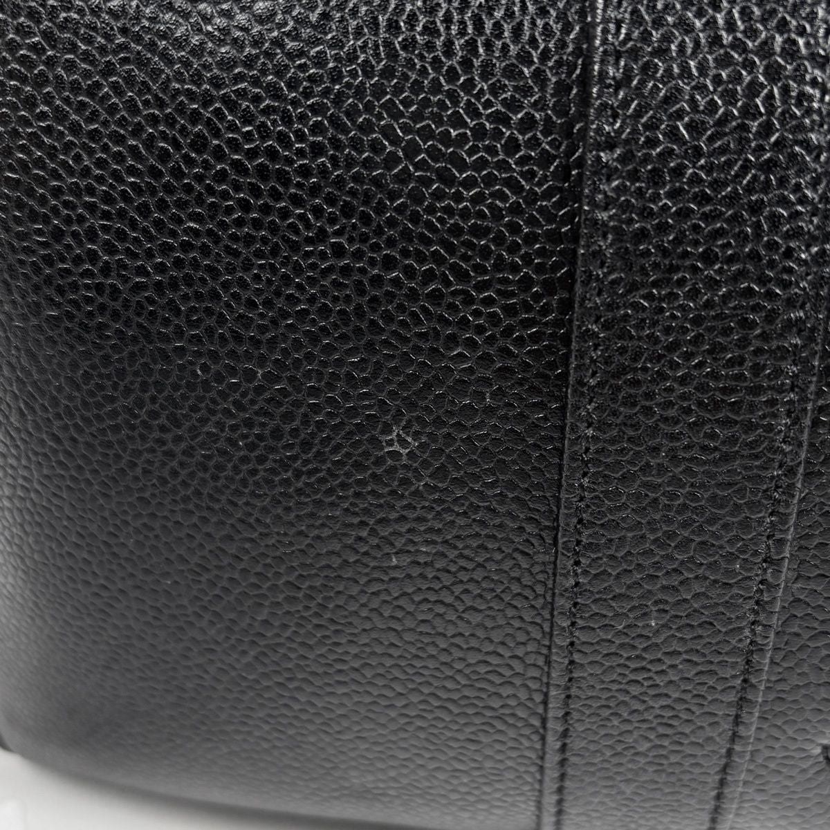 Chanel Handbag CC Logo 2-Way Mini Boston Caviar Leather Black — view 5