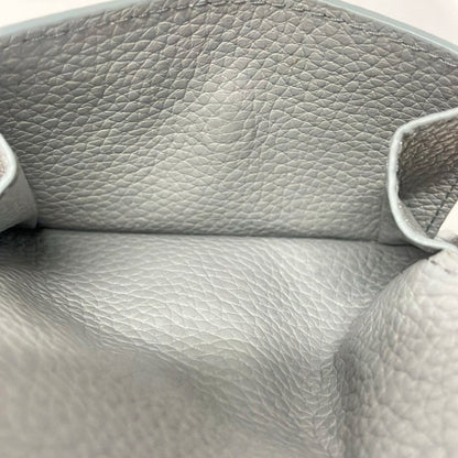 Miu Miu Trifold Wallet Light Blue Leather — view 4