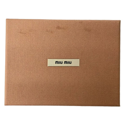 Miu Miu Trifold Wallet Light Blue Leather — view 6