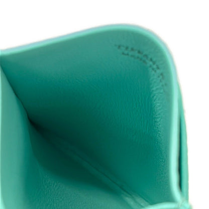 Tiffany & Co Card Case Return to Blue Leather — view 3
