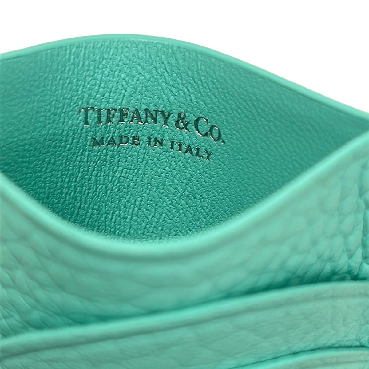 Tiffany & Co Card Case Return to Blue Leather — view 4