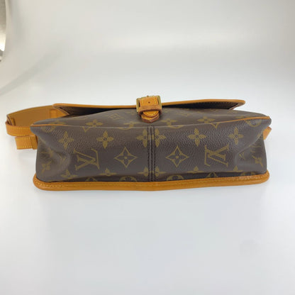 Louis Vuitton Monogram Solonge Brown Leather Shoulder Bag Pochette — view 8