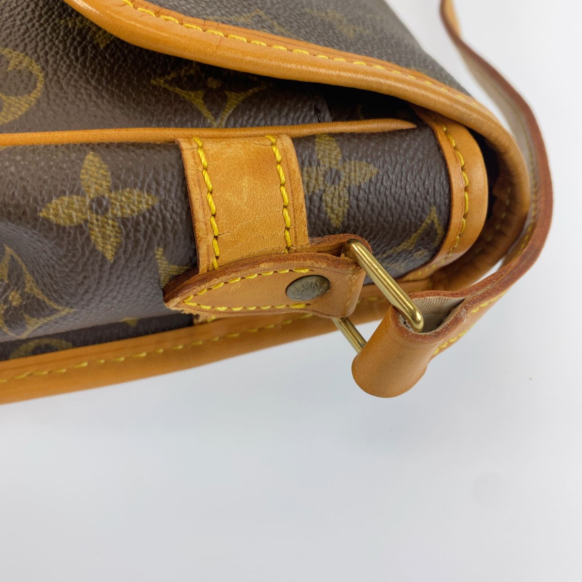 Louis Vuitton Monogram Solonge Brown Leather Shoulder Bag Pochette — view 6