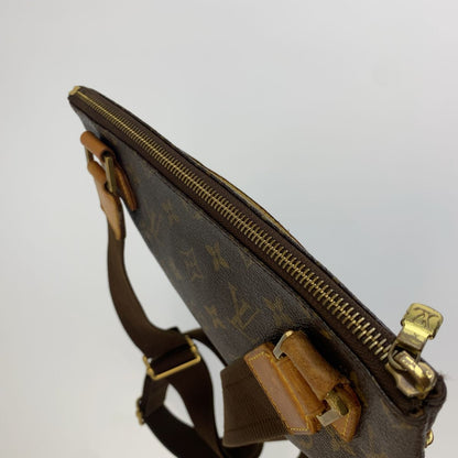 Louis Vuitton Monogram Pochette Bosphore Brown Leather Shoulder Bag — view 5