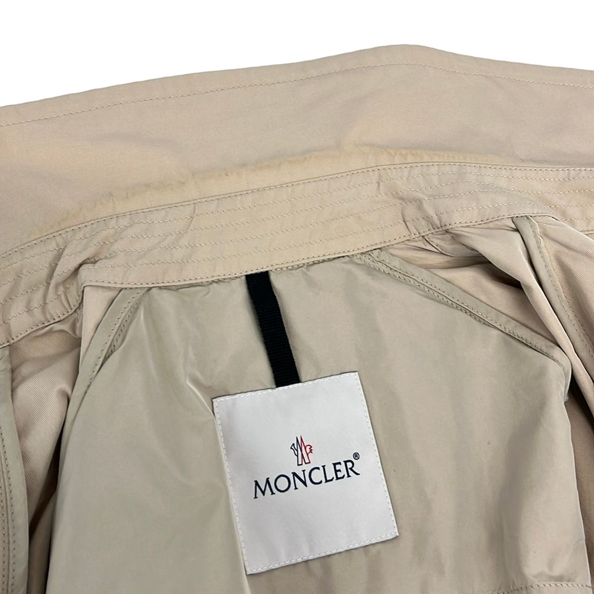 Moncler Trench Coat XS Delmas Beige Spring Fall 00 — view 7