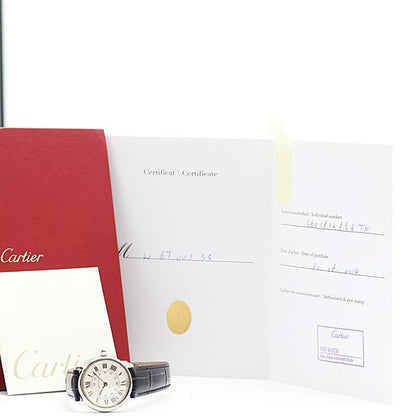 Cartier Ronde Solo SM Date White Dial Watch — view 5