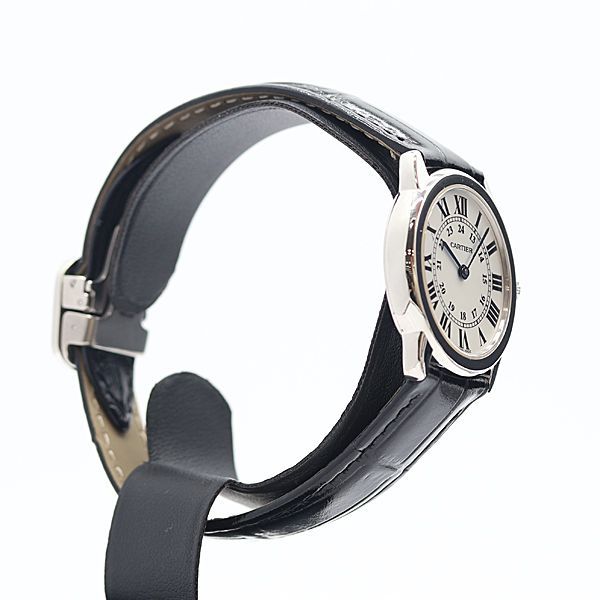 Cartier Ronde Solo SM Date White Dial Watch — view 2