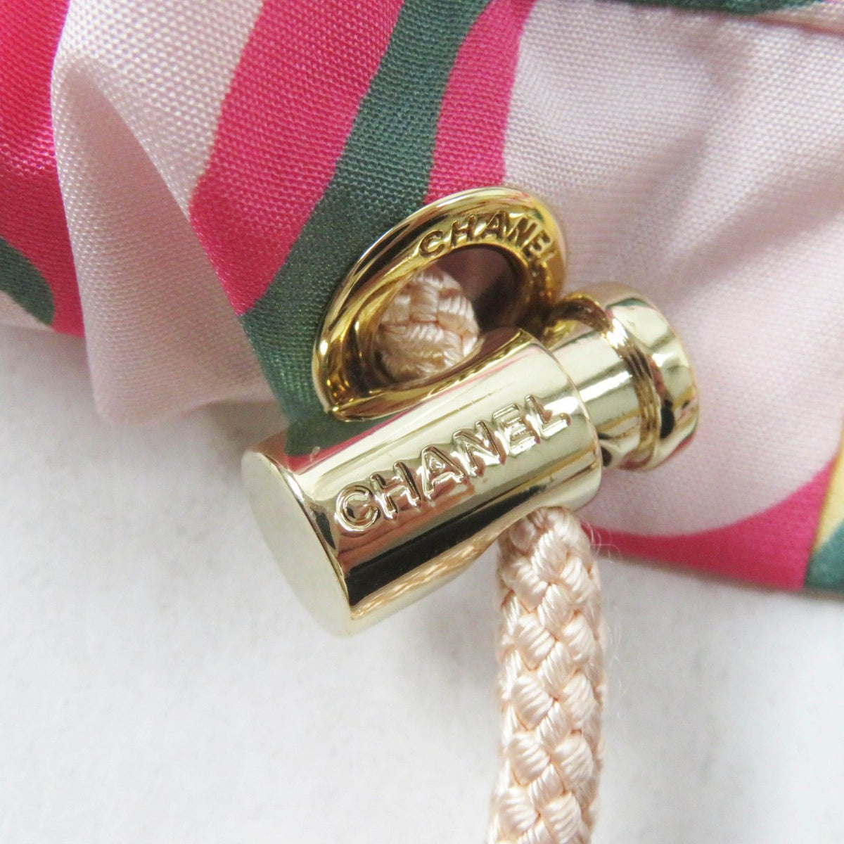 Chanel Silk 100% Logo Print Hooded Zip Up Jacket Multi 34 — view 6