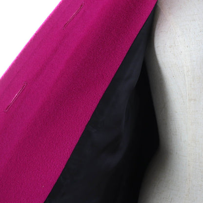 Saint Laurent Vintage Wool 100% Long Length Coat Pink 34 — view 5