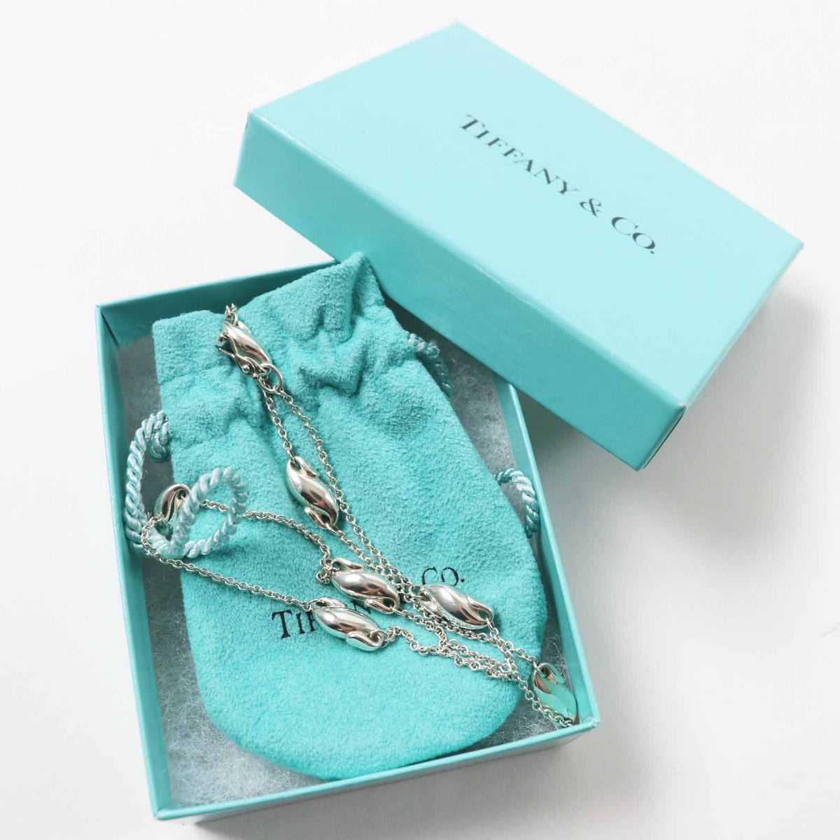 Tiffany & Co Elsa Peretti Seahorse Necklace Silver — view 2