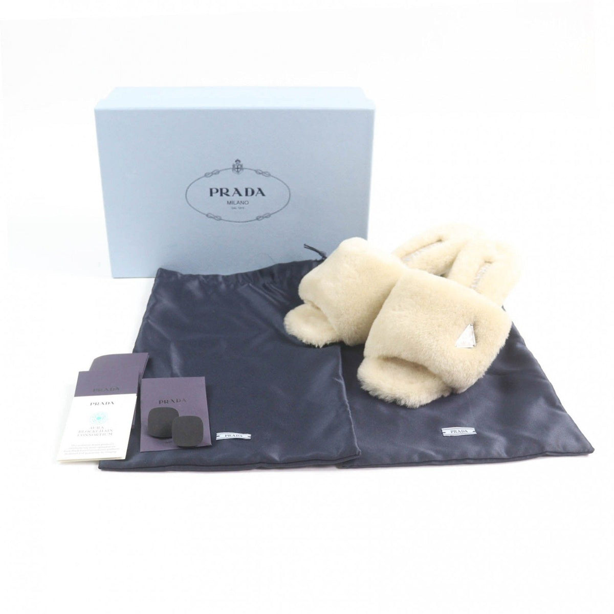 Prada Sheepfur with Sandals Beige — view 2