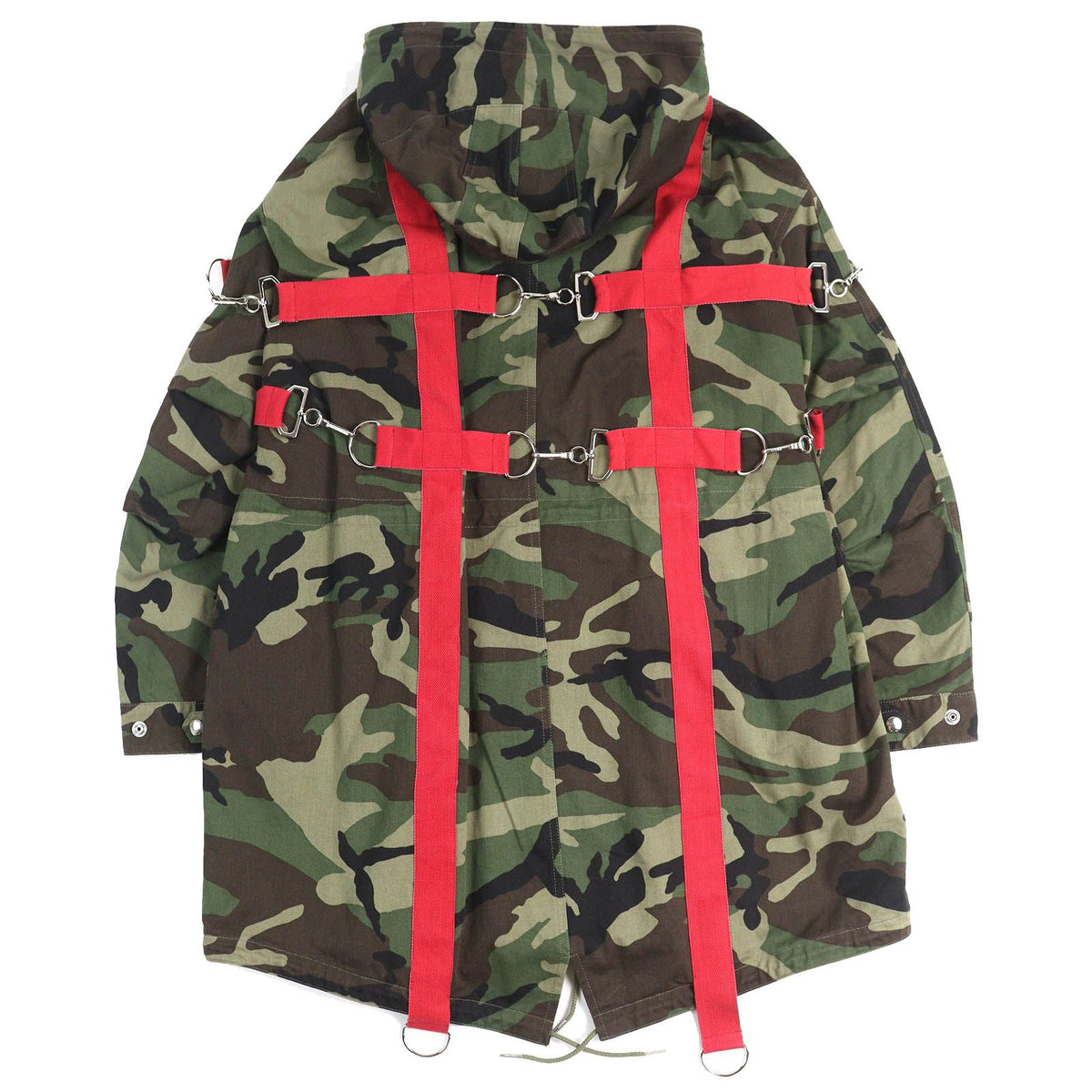 Celine Cotton 100% Camouflage Harness Hoodie Coat Mod 44 — view 2