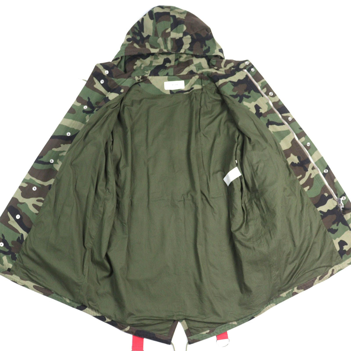 Celine Cotton 100% Camouflage Harness Hoodie Coat Mod 44 — view 3