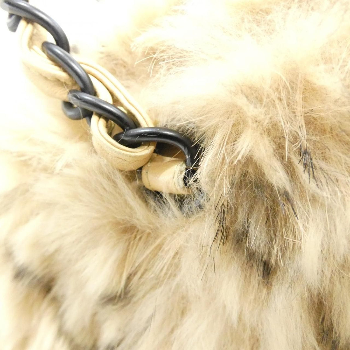 Chanel Vintage Bag Handbag Beige — view 6