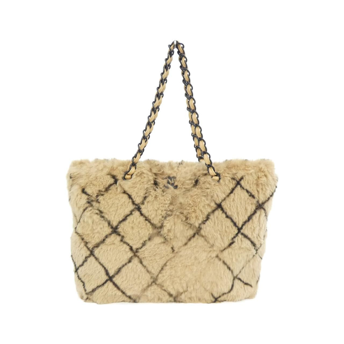 Chanel Vintage Bag Handbag Beige